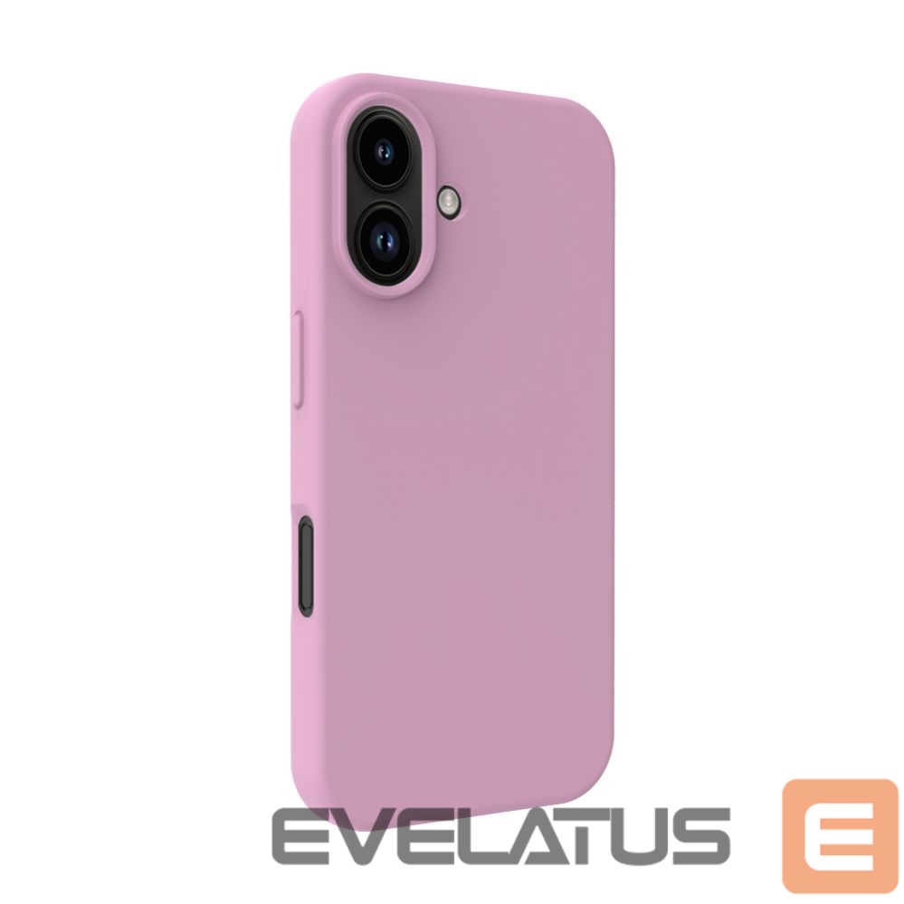 Back panel cover Evelatus Apple iPhone 16 Premium Magsafe Soft Touch Silicone Case Pink