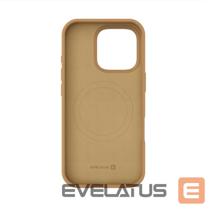 Back panel cover Evelatus Apple iPhone 16 Pro Premium Magsafe Soft Touch Silicone Case Desert Titanium
