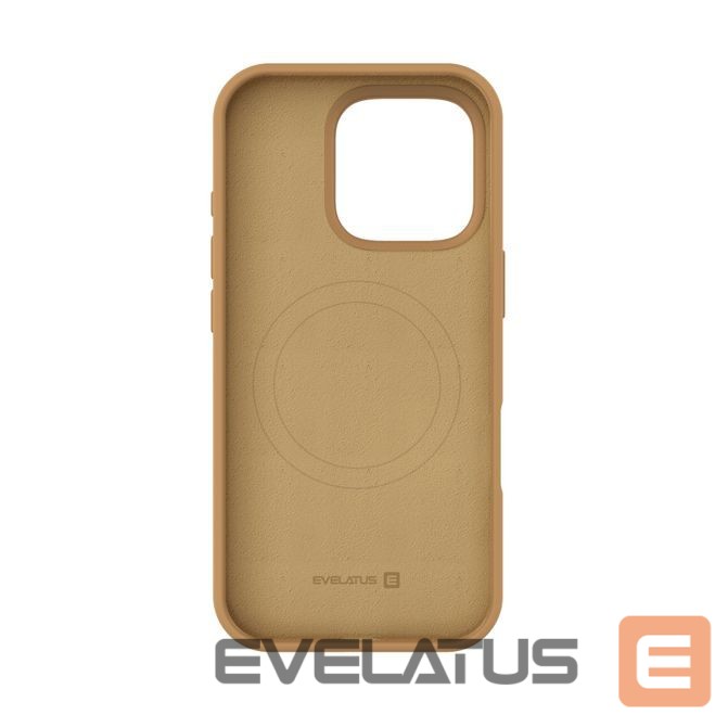Back panel cover Evelatus Apple iPhone 16 Pro Max Premium Magsafe Soft Touch Silicone Case Desert Titanium