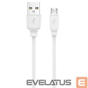 Cable Jellico  B15 Durable-Soft Universal Micro USB to USB Data & Fast 3.1A Charger Cable 1m White