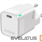 Adapter Jellico  C43 Mini PD 30W QC 3.0 Smart Adaptive Fast Charger with 1x USB-C (5-20V) White