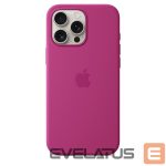 Back panel cover Apple - iPhone 16 Pro Max Silicone Case with MagSafe Fuchsia