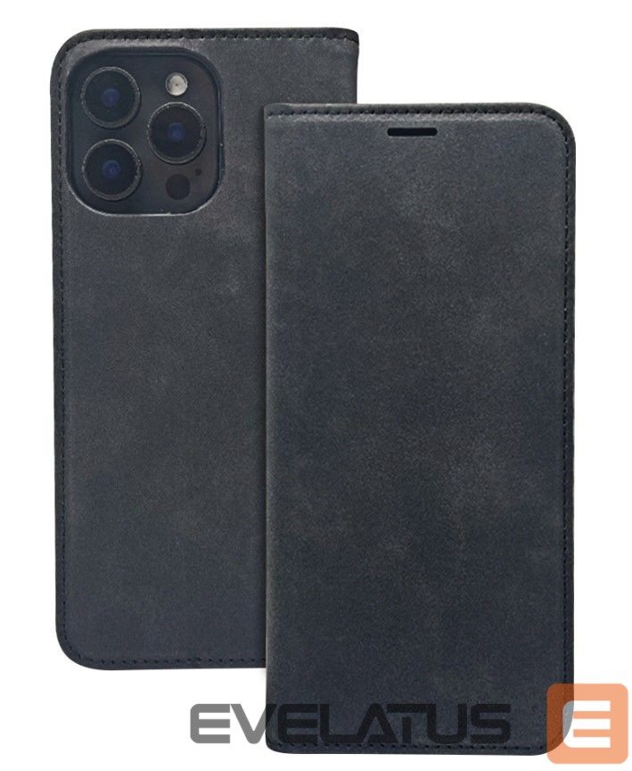 Back panel cover iLike Samsung Galaxy A55 5G Smart Suede case Black