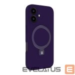 Back panel cover Evelatus Apple iPhone 16 Premium Magsafe with Stand Soft Touch Silicone Case Purple