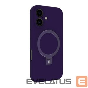 Back panel cover Evelatus Apple iPhone 16 Premium Magsafe with Stand Soft Touch Silicone Case Purple
