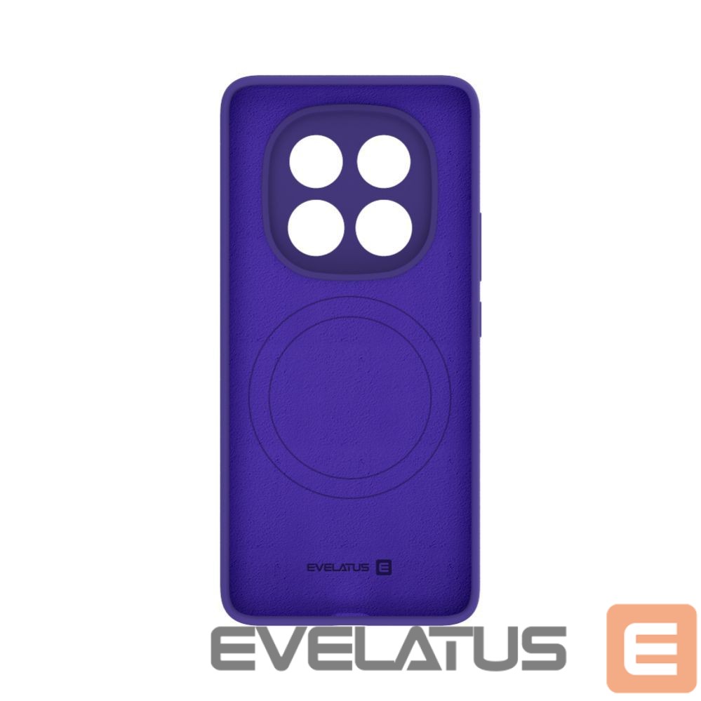 Back panel cover Evelatus Xiaomi Redmi Note 14 Pro 4G / Poco X7 Premium Magnetic Soft Touch Silicone Case Purple