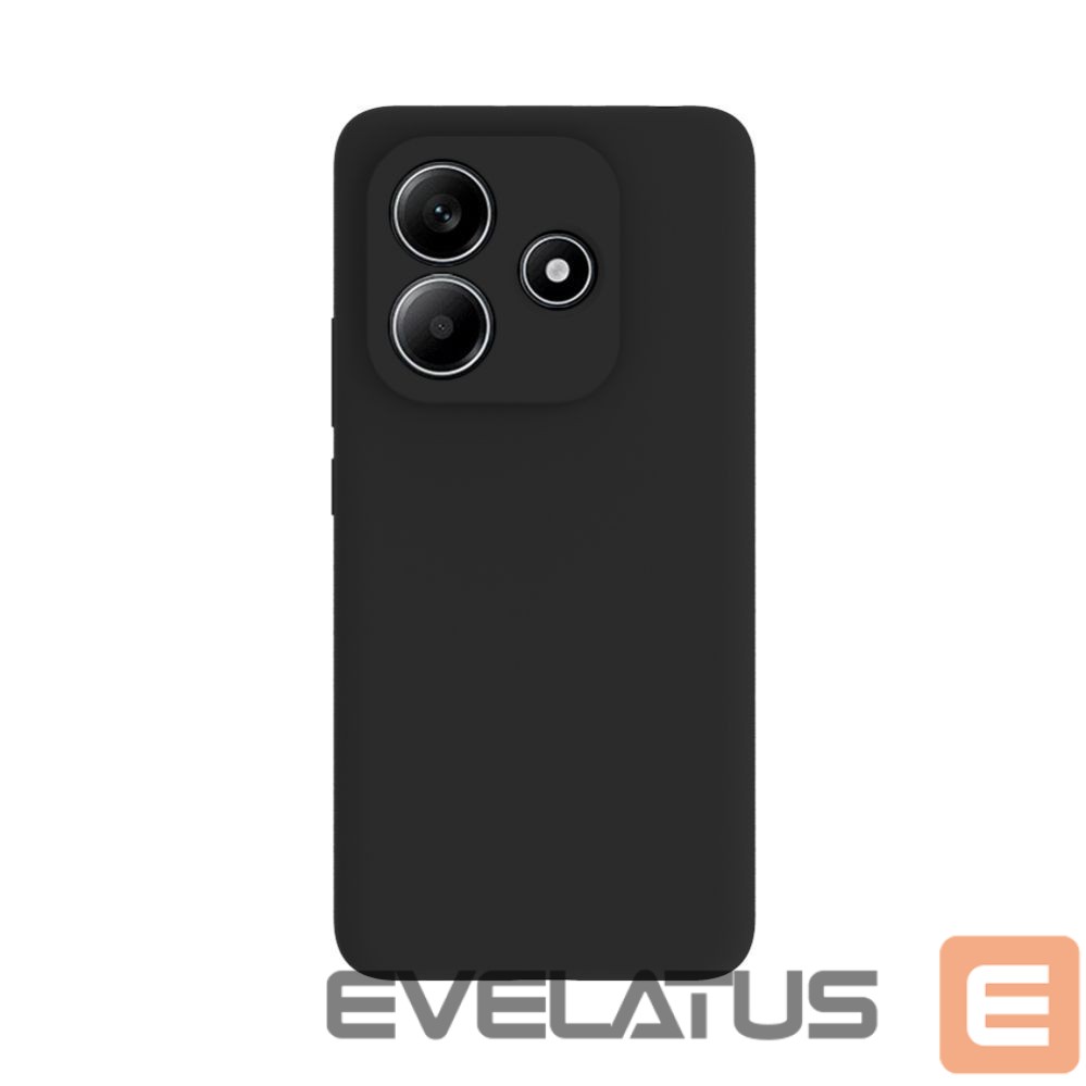 Back panel cover Evelatus Xiaomi Redmi Note 14 Premium Magnetic Soft Touch Silicone Case Black
