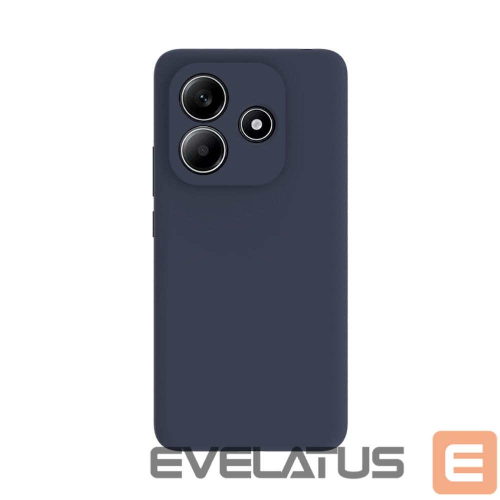 Back panel cover Evelatus Xiaomi Redmi Note 14 Premium Magnetic Soft Touch Silicone Case Dark Blue