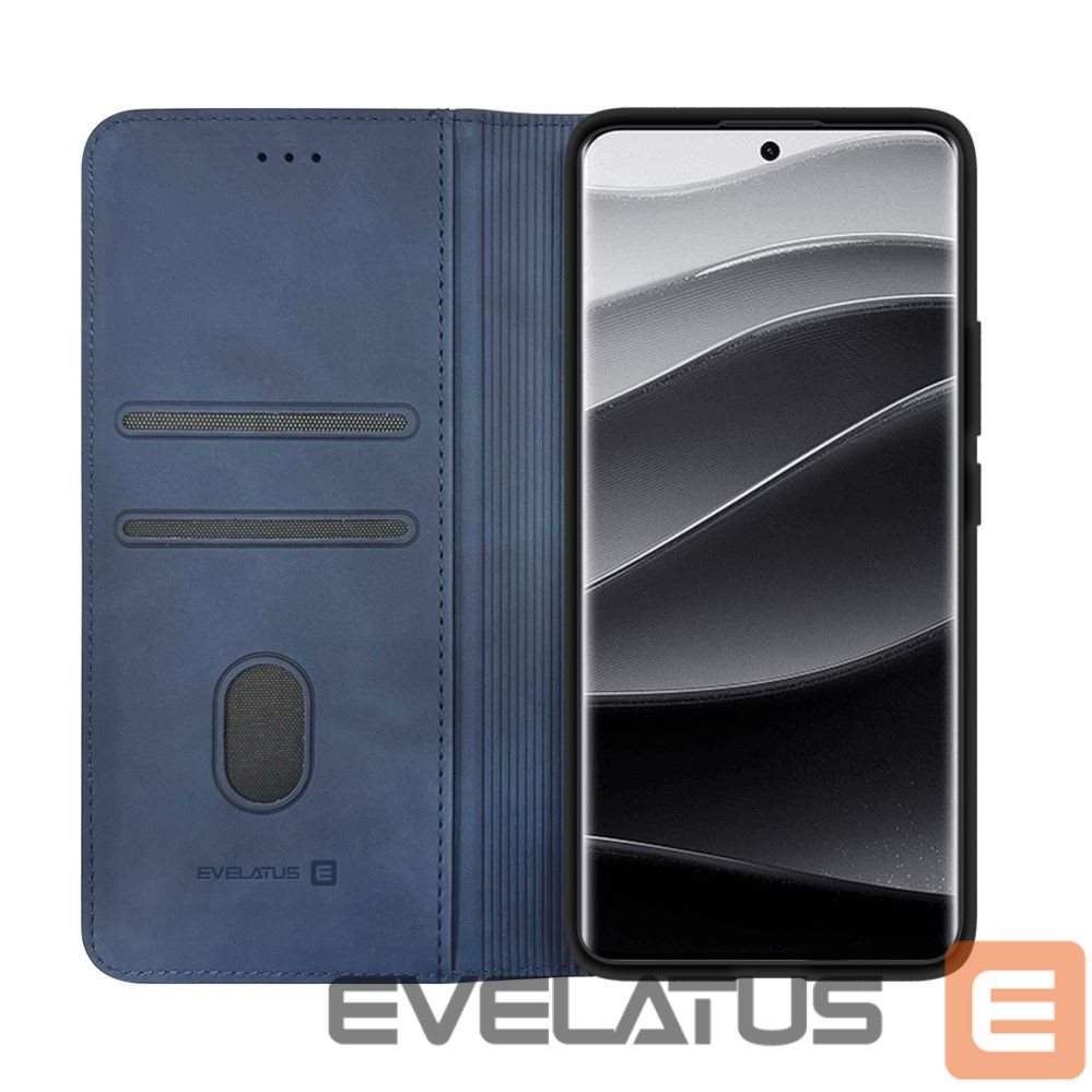 Book case Evelatus Xiaomi Redmi Note 14 Pro Plus Book Case Dark Blue
