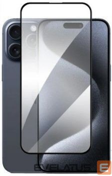 Protective glass iLike Apple iPhone 16E/14/13/13 Pro Full Glue 21D Tempered Glass Without package (2pcs) Black