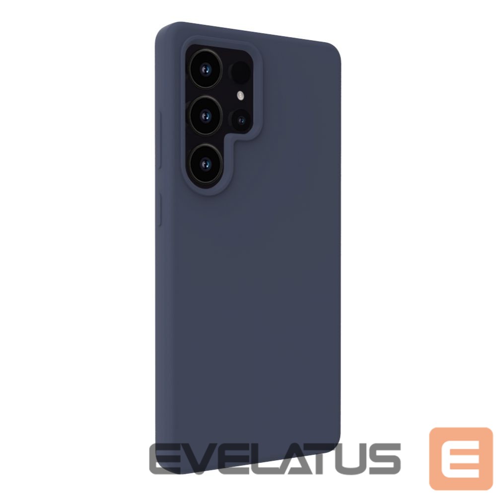 Back panel cover Evelatus Samsung Galaxy S25 Ultra Premium Magnetic Soft Touch Silicone Case Dark Blue