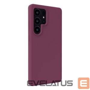 Back panel cover Evelatus Samsung Galaxy S25 Ultra Premium MagSafe Soft Touch Silicone Case Maroon