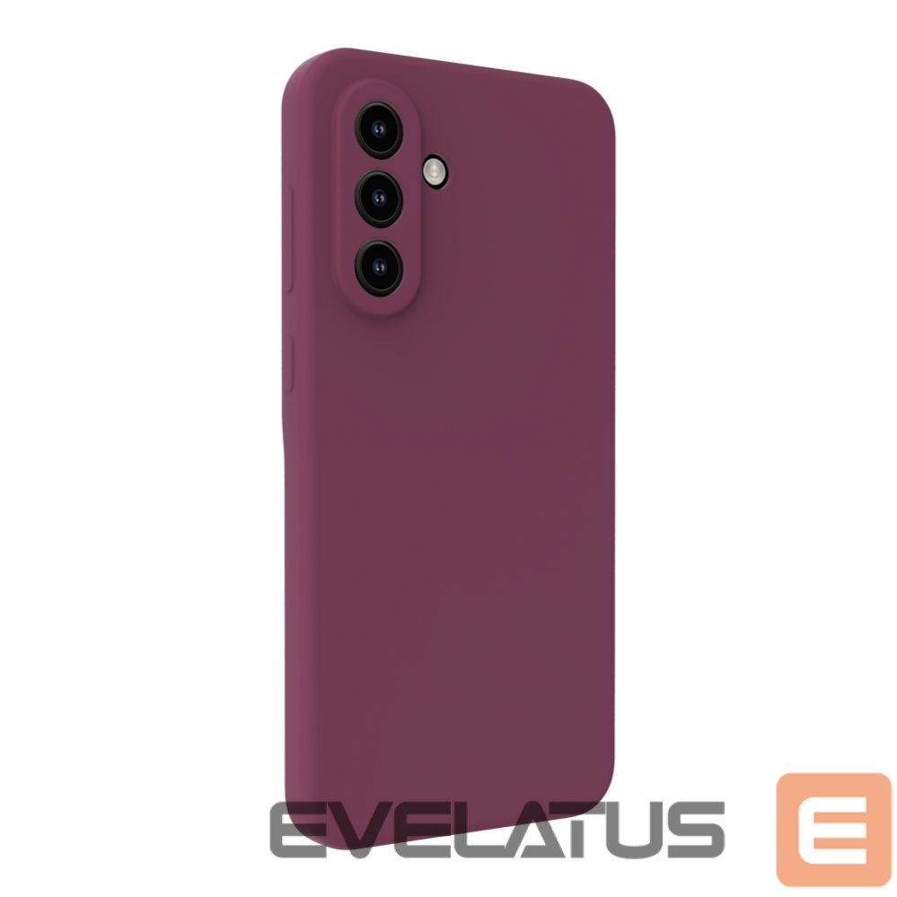 Back panel cover Evelatus Samsung Galaxy A36 Premium Magnetic Soft Touch Silicone Case Maroon
