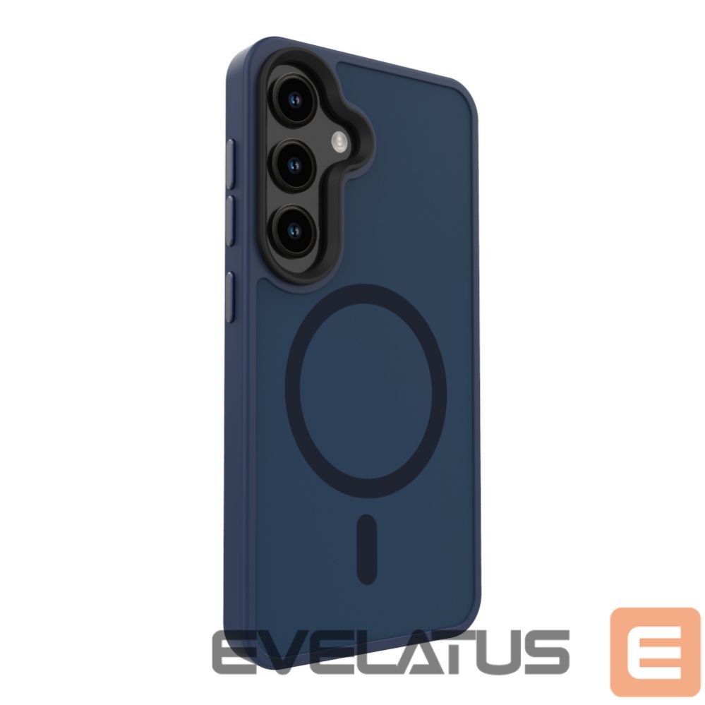 Back panel cover Evelatus Samsung Galaxy S25 Hybird Case With Magnetic PC+TPU Midnight Blue