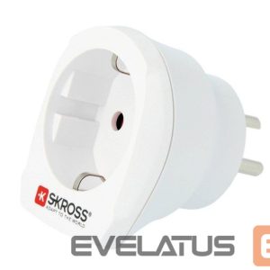 Adapter Skross  Travel adapter CA EU to DEN - Europe to Denmark White