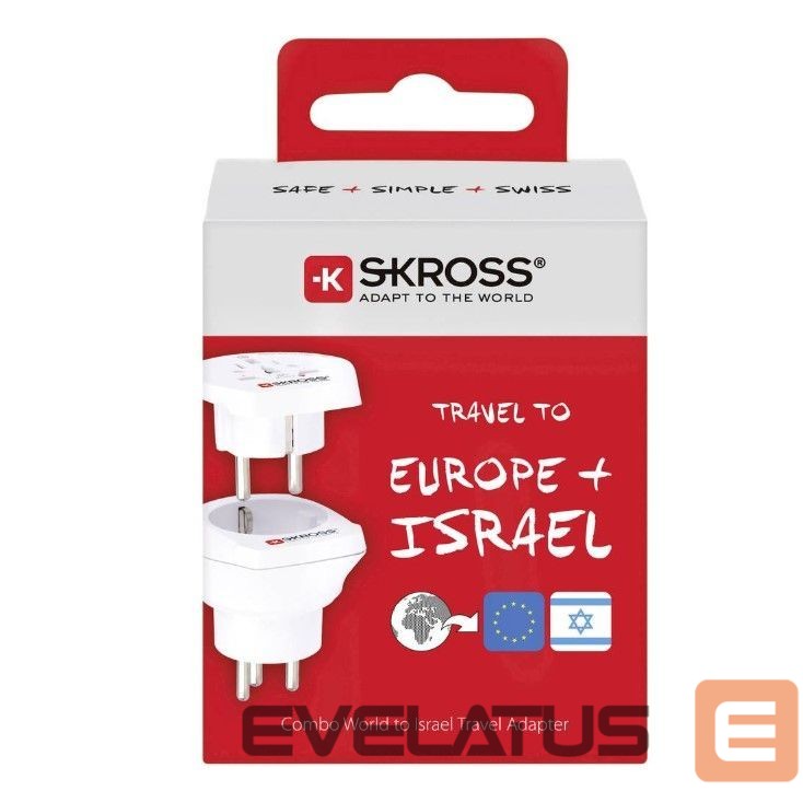 Adapter Skross Travel adapter CO W to ISR White