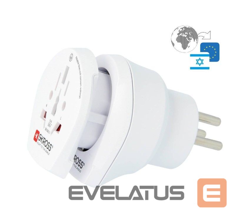 Adapter Skross Travel adapter CO W to ISR White