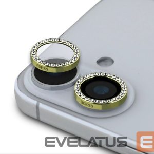 Protective glass Guess Apple iPhone 16/16 Plus Fixed Glliter Protective Lens Gold