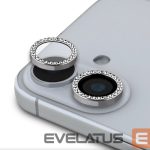 Protective glass Guess Apple iPhone 16/16 Plus Fixed Glliter Protective Lens Silver