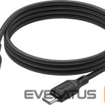 Cable Hoco  X90 Cool 60W silicone charging data cable for Type-C to Type-C Black