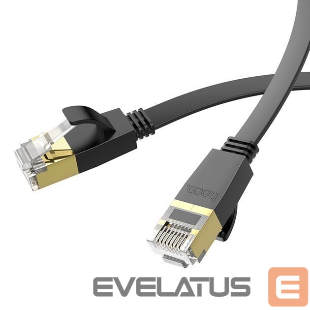 Cable Hoco US07 General pure copper flat network cable(L=10M) Black