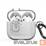 Headphone case Dux Ducis Apple AirPods 4 PECL Series PC+TPU Cover with Hook Grey