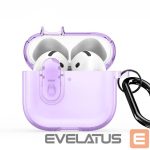 Headphone case Dux Ducis Apple AirPods 4 PECL Series PC+TPU Cover with Hook Purple