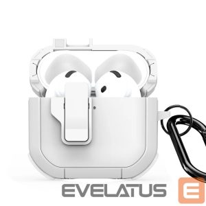 Headphone case Dux Ducis - AirPods 4 PECP Series PC+TPU Cover with Hook White