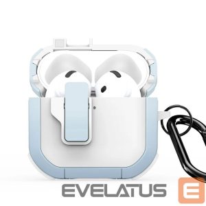 Headphone case Dux Ducis - AirPods 4 PECP Series PC+TPU Cover with Hook White Blue