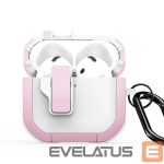 Headphone case Dux Ducis - AirPods 4 PECP Series PC+TPU Cover with Hook White Pink