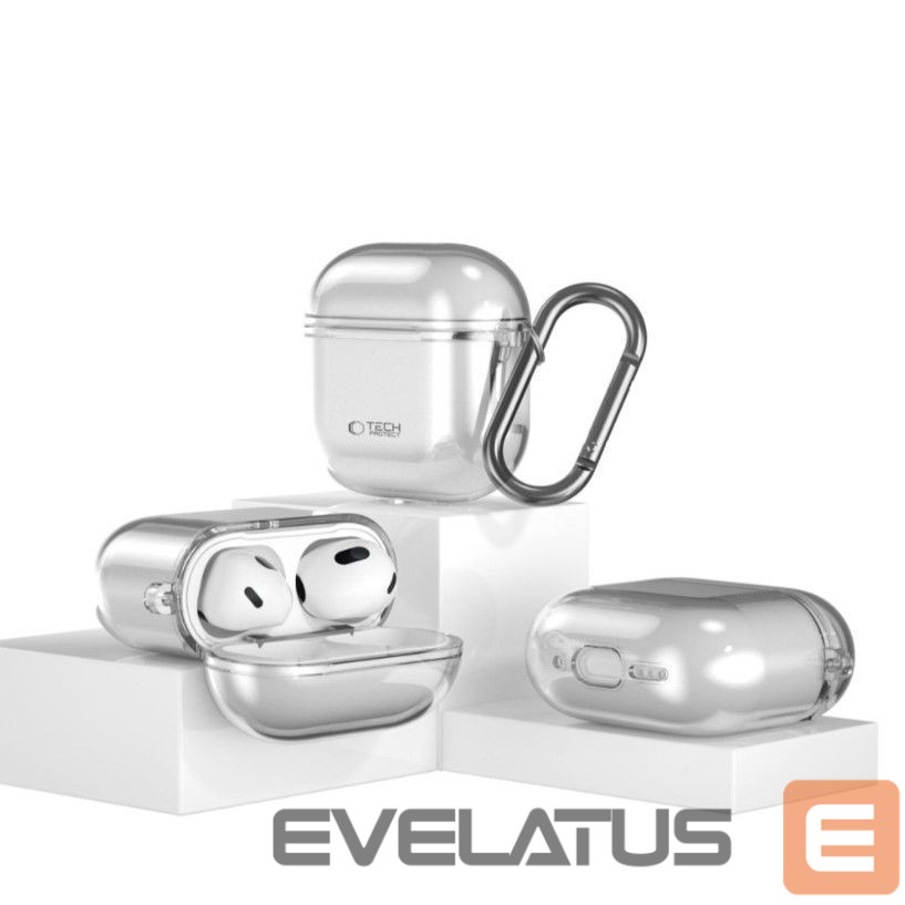 Headphone case Tech-Protect Apple AIRPODS 4 ASH FLEXAIR Case Grey