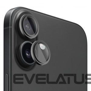 Protective glass Evelatus Apple iPhone 16 / 16 Plus Camera Lens Protector Armor Black