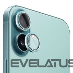 Protective glass Evelatus Apple iPhone 16 / 16 Plus Camera Lens Protector Armor Teal