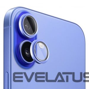 Protective glass Evelatus Apple iPhone 16 / 16 Plus Camera Lens Protector Armor Ultramarine