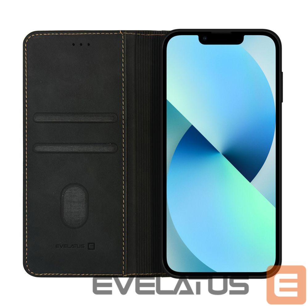 Book case Evelatus Apple iPhone 16e / SE4 Book Case Folio Black