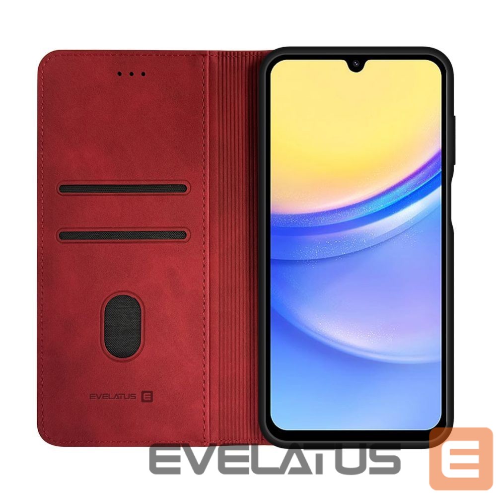 Book case Evelatus Samsung Galaxy A15 Book Case Folio Red