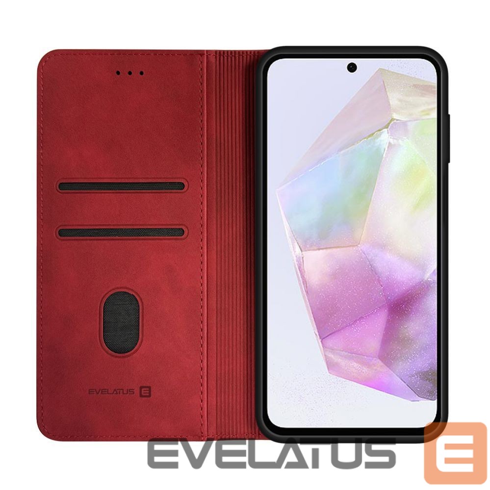 Book case Evelatus Samsung Galaxy A35 Book Case Folio Red