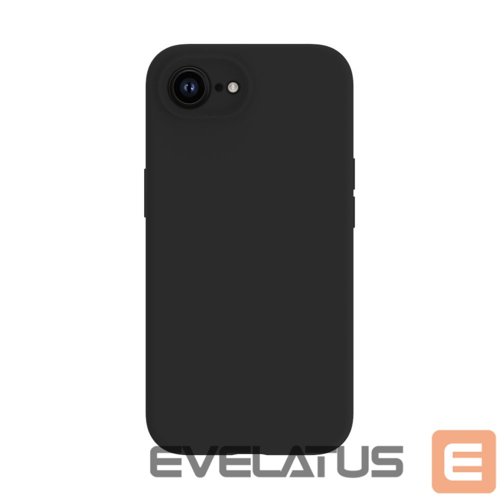 Back panel cover Evelatus Apple iPhone 16e / SE4 Premium Magsafe Soft Touch Silicone Case Black