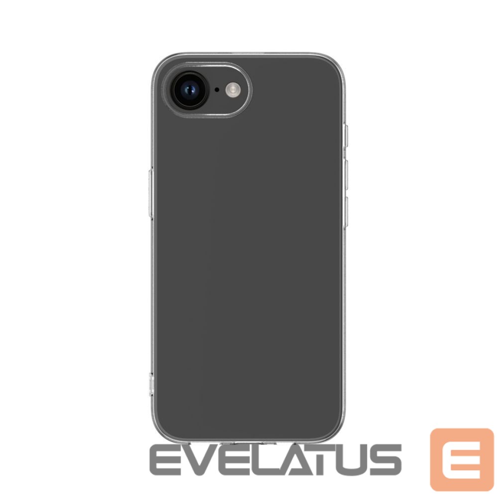Back panel cover Evelatus Apple iPhone 16e / SE4 Clear Silicone Case 1.5mm TPU Transparent