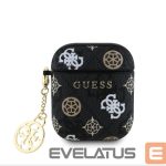 Headphone case Guess - AirPods 1/2 PU 4G Peony Charm Case Black