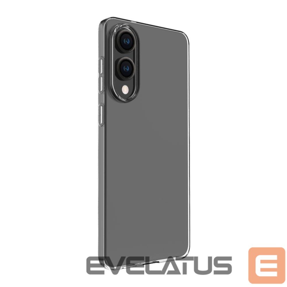 Back panel cover Evelatus Samsung Galaxy S25 Edge Clear Silicone Case 1.5mm TPU Transparent