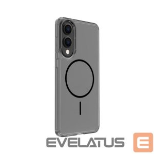 Back panel cover Evelatus Samsung Galaxy S25 Edge Clear Case MagSafe Silicone Transparent