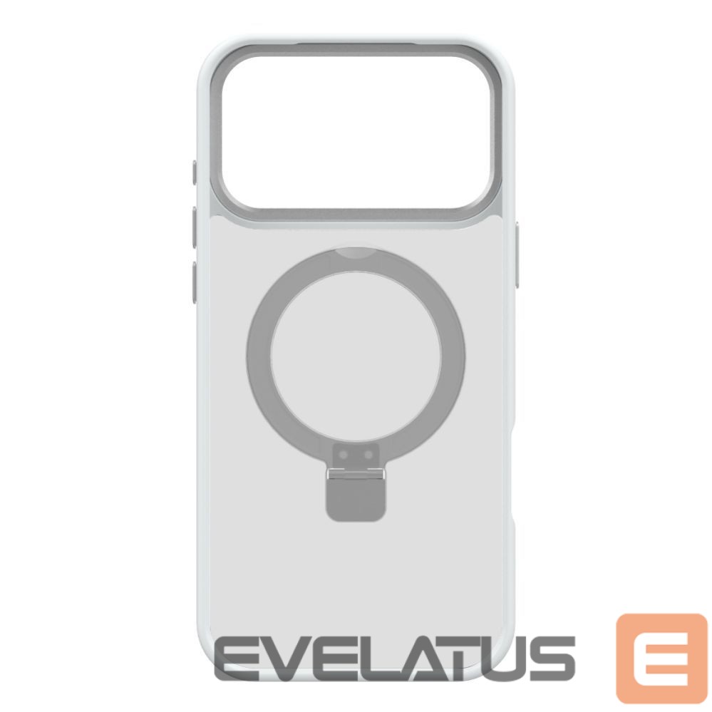 Back panel cover Evelatus Apple iPhone 17 Pro Max Shield Case With MagSafe & Stand Matte Silver