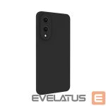 Back panel cover Evelatus Samsung Galaxy S25 Edge Premium Magnetic Soft Touch Silicone Case Black