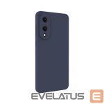 Back panel cover Evelatus Samsung Galaxy S25 Edge Premium Magnetic Soft Touch Silicone Case Midnight Blue