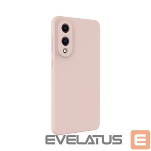 Back panel cover Evelatus Samsung Galaxy S25 Edge Premium Magnetic Soft Touch Silicone Case Pink Sand