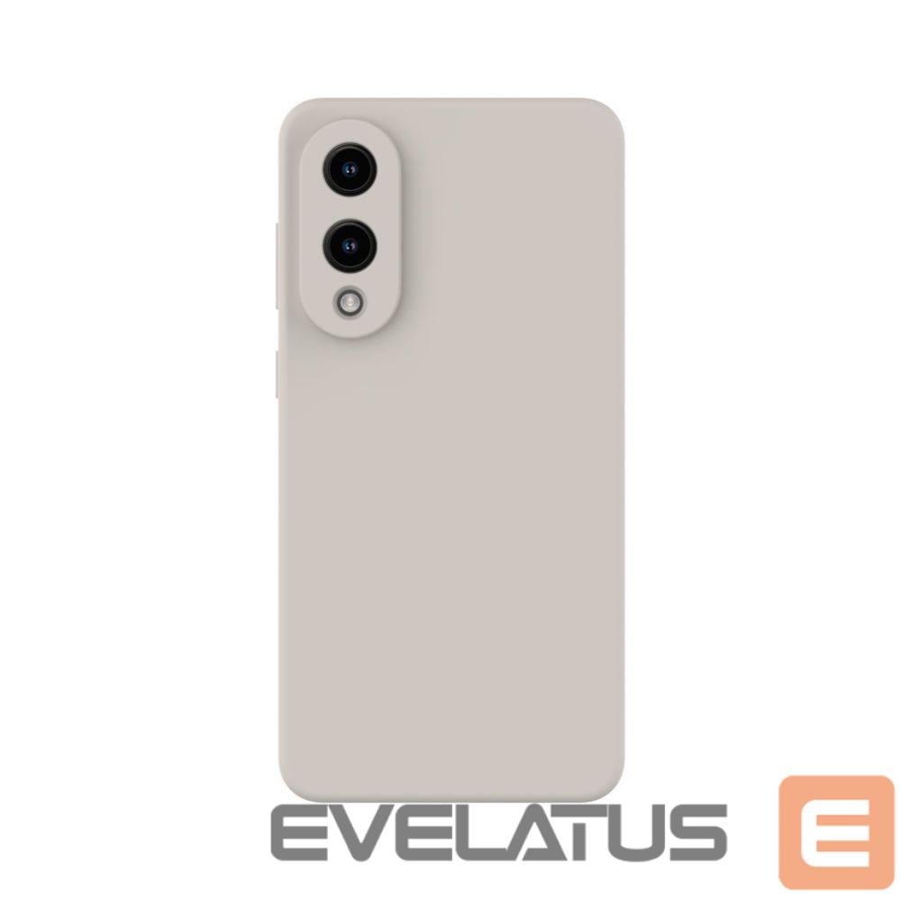 Back panel cover Evelatus Samsung Galaxy S25 Edge Premium Magnetic Soft Touch Silicone Case Pebble