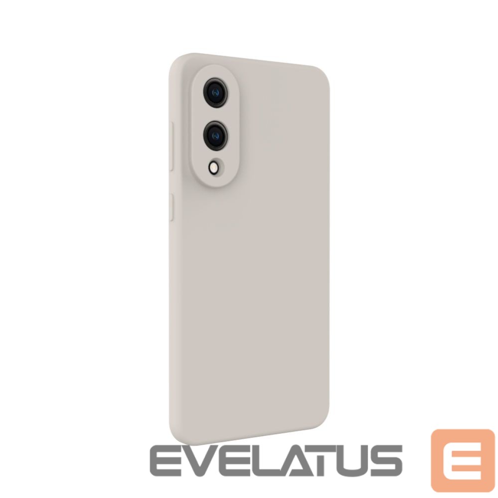Back panel cover Evelatus Samsung Galaxy S25 Edge Premium Magnetic Soft Touch Silicone Case Pebble