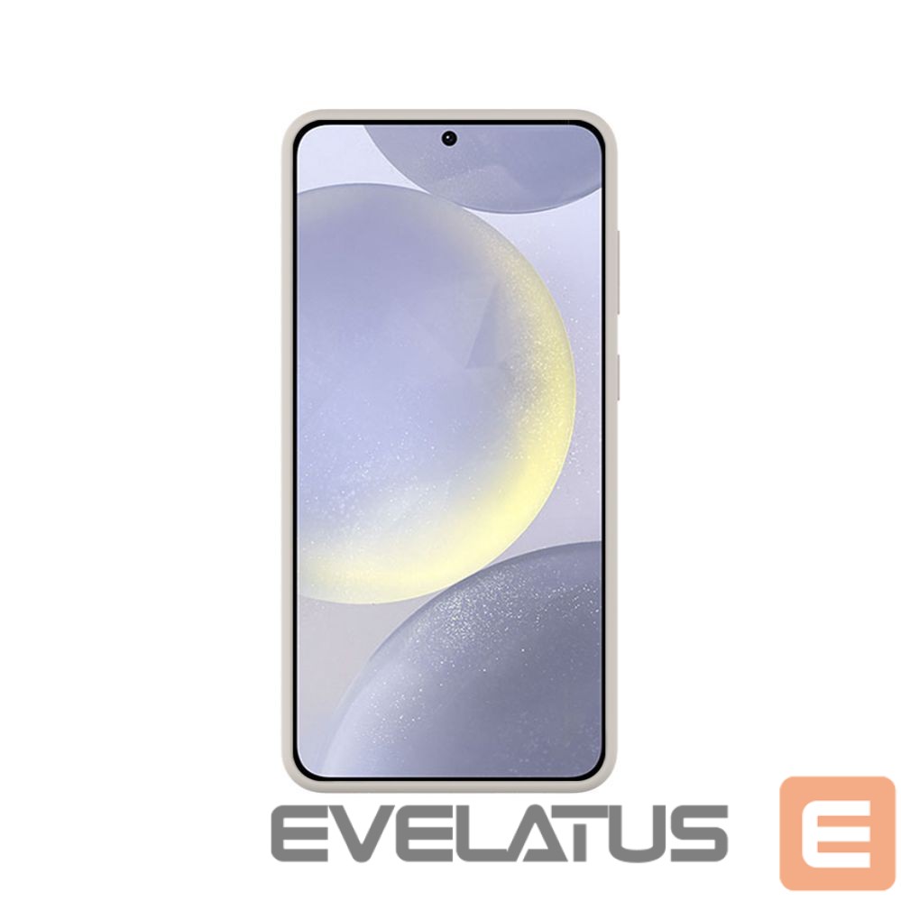 Back panel cover Evelatus Samsung Galaxy S25 Edge Premium Magnetic Soft Touch Silicone Case Pebble