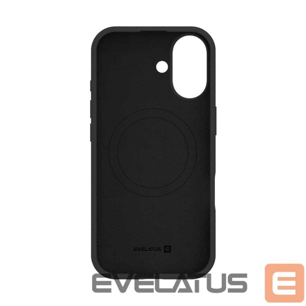 Back panel cover Evelatus Apple iPhone 17 Premium Magsafe Soft Touch Silicone Case Black